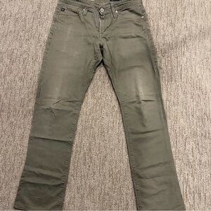 Ag Adriano Goldschmied Green Chinos Slim Fit
